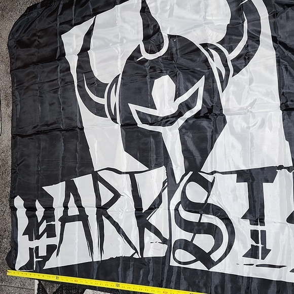 DARK STAR KNIGHT SKATEBOARD NYLON BLACK & WHITE LARGE 46.5"X70" FLAG BANNER - Picture 1 of 11